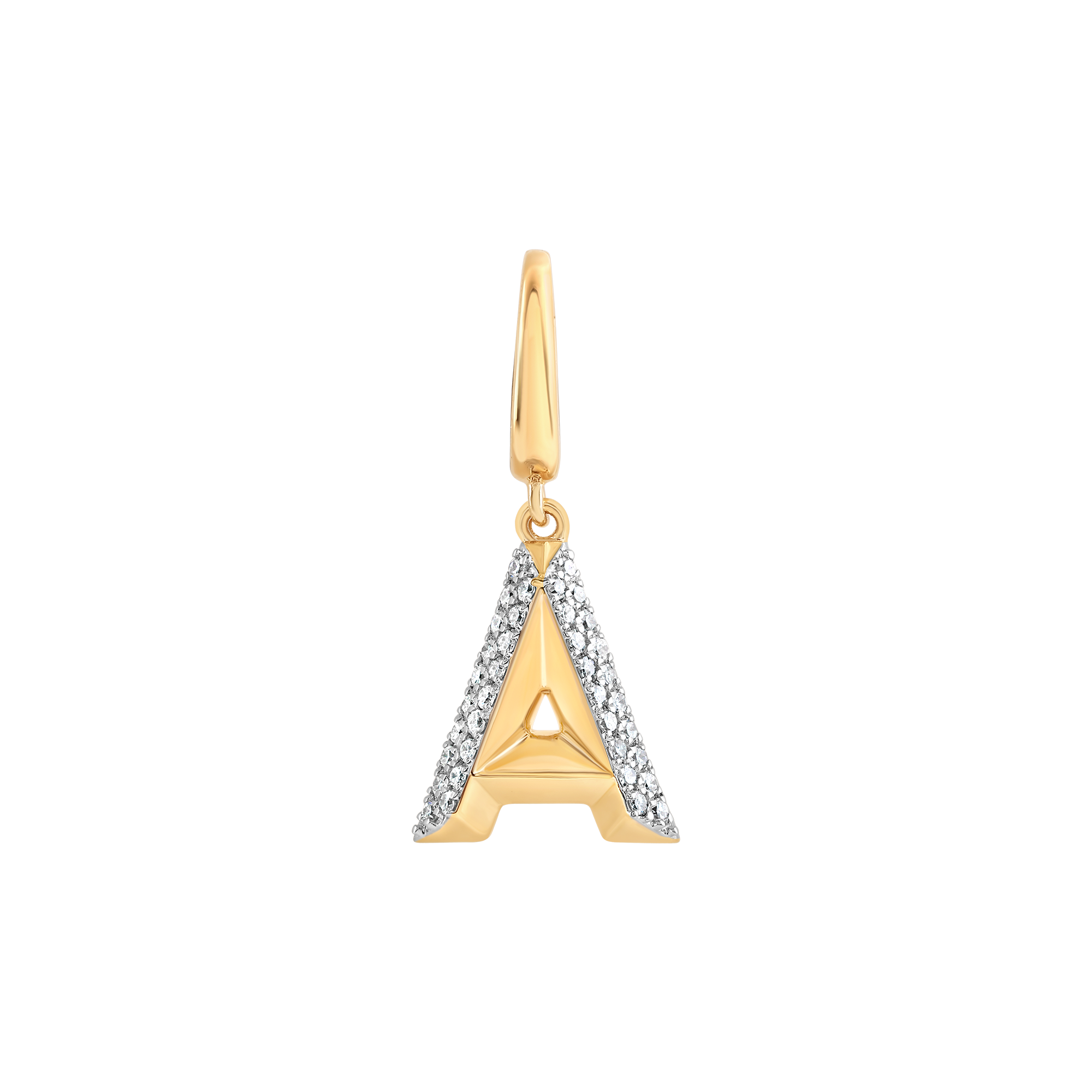 Mini Alphabet Charm (Gold)