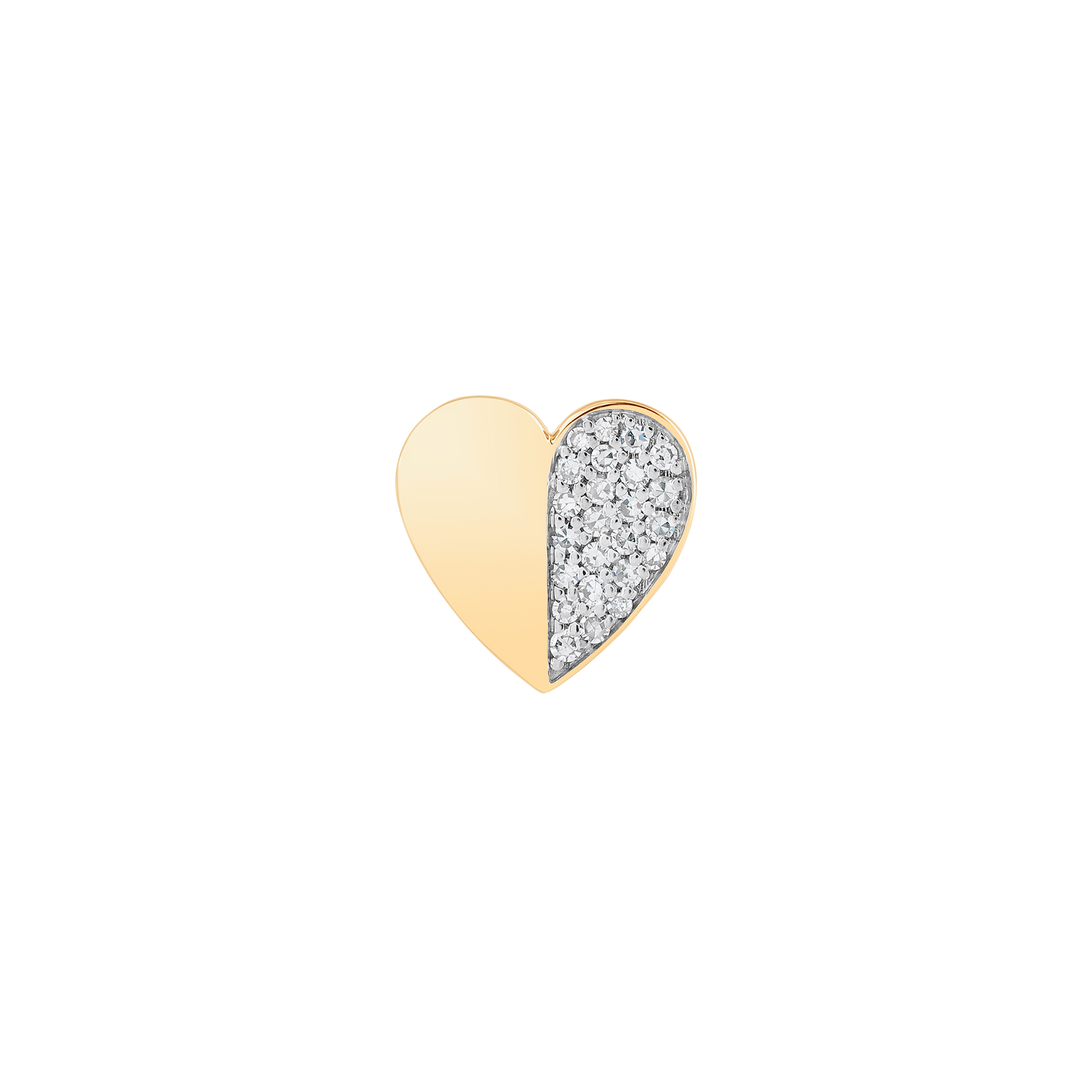 Half Heart Stud