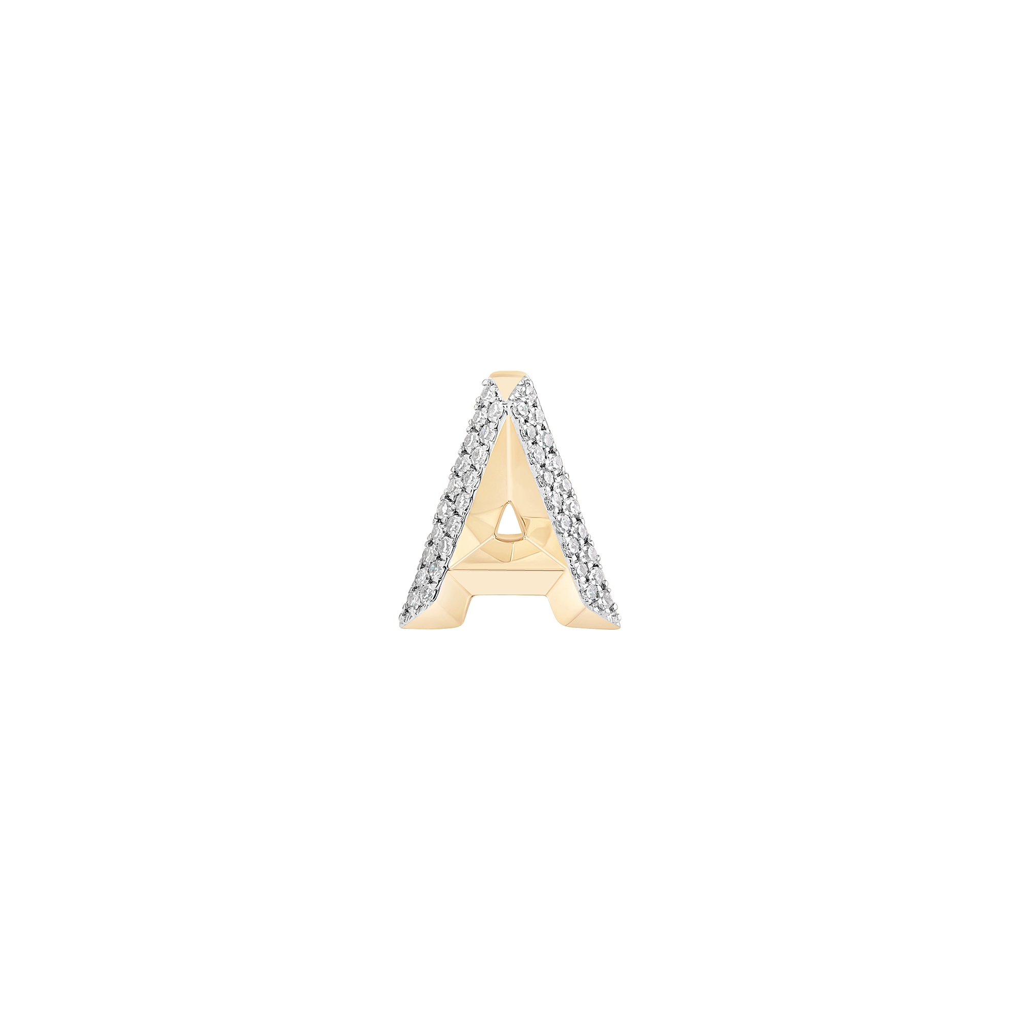 Mini Alphabet Stud (Gold)