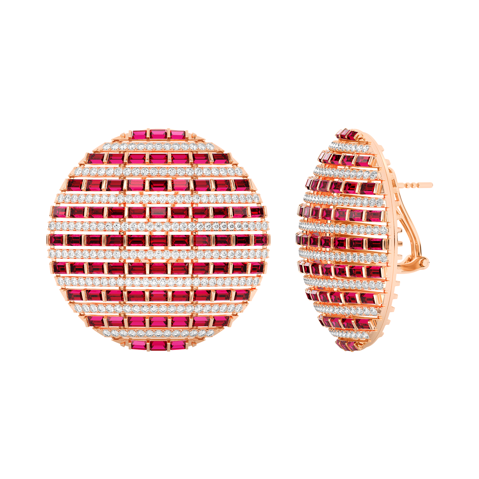 The Jumbo Solis Earrings  - Emerald