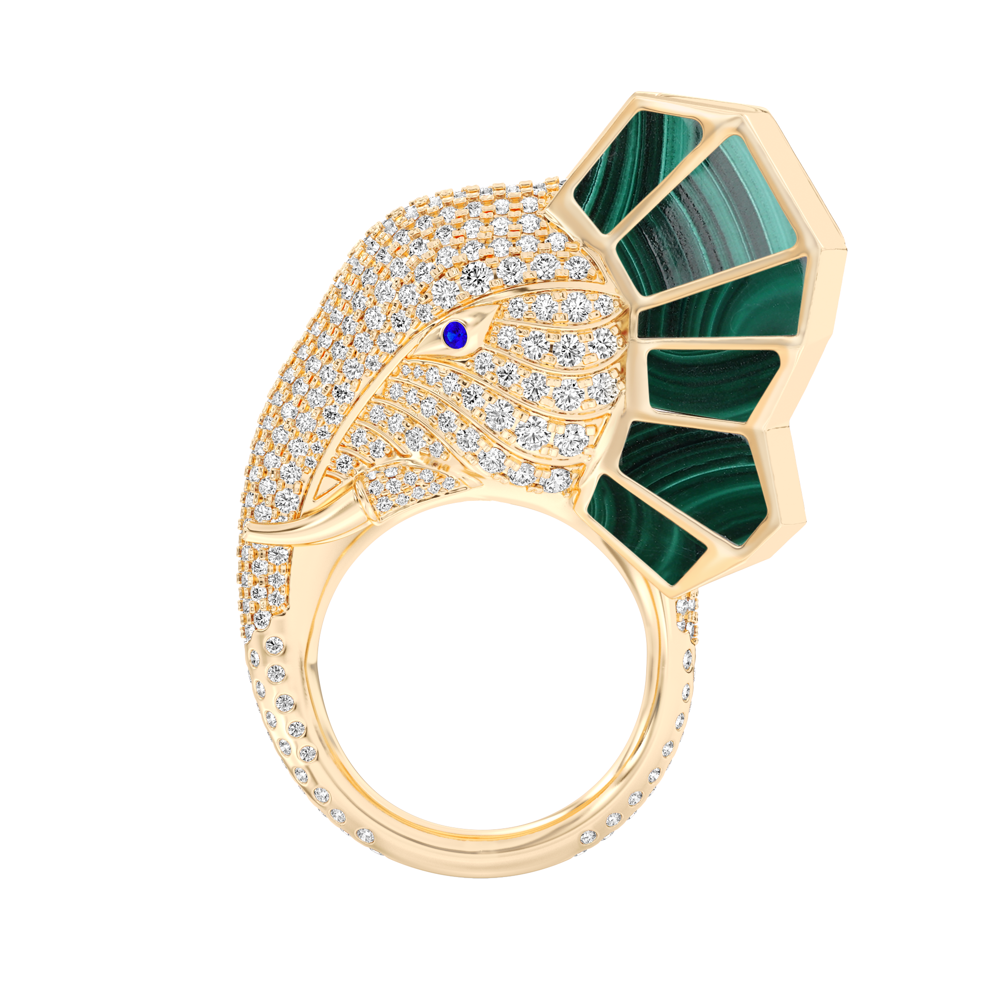 Tusker Side Profile Ring