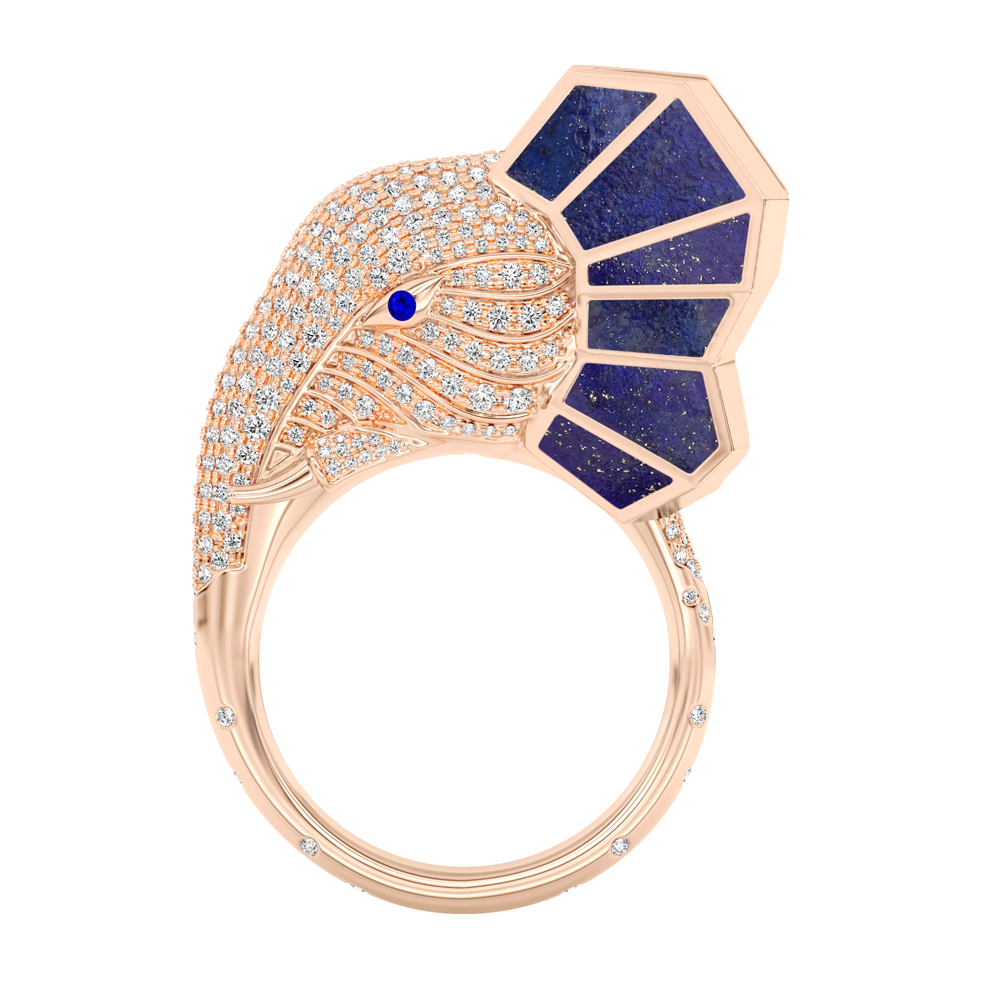 Tusker Side Profile Ring Mini